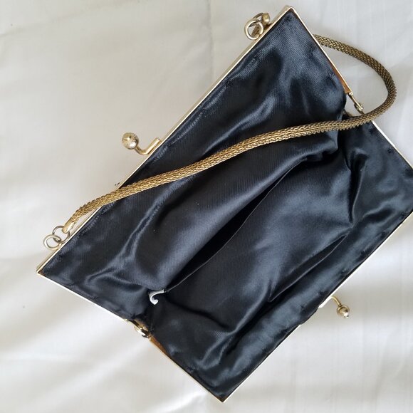 Vintage Floral Tapestry Evening Bag - Picture 3 of 4